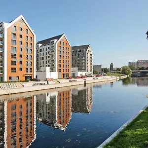 Lägenhet Nowa Motlawa Spa, Pool, Gym & Parking By Downtown, Gdańsk